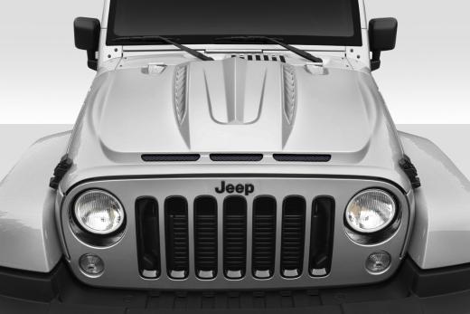 Duraflex Beast Style Hood 18-up Jeep Wrangler JL, Gladiator - Click Image to Close